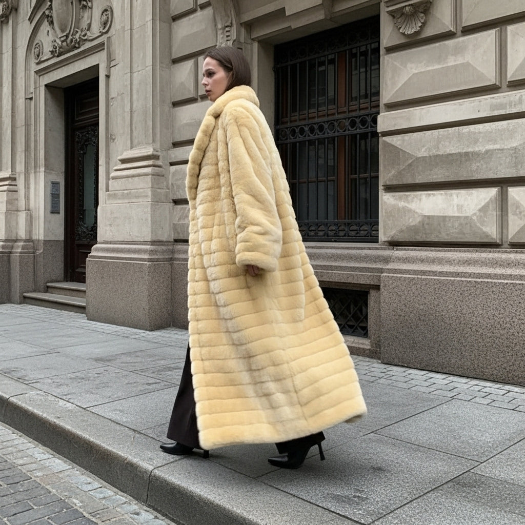 Italian Premium Long-Hair Fur Coat