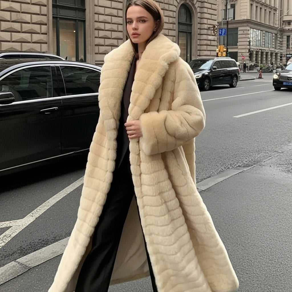 Italian Premium Long-Hair Fur Coat