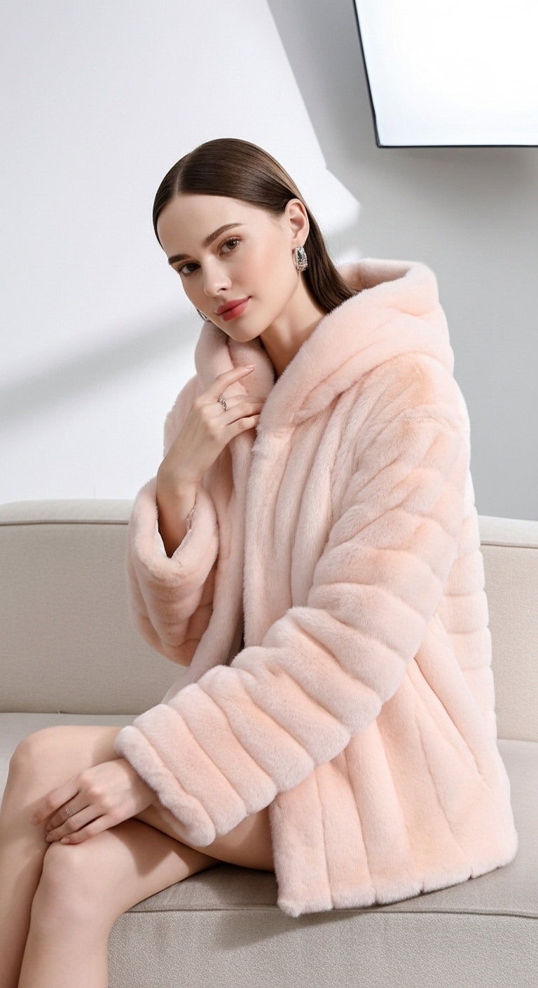 Italian Premium Long-Hair Fur Coat